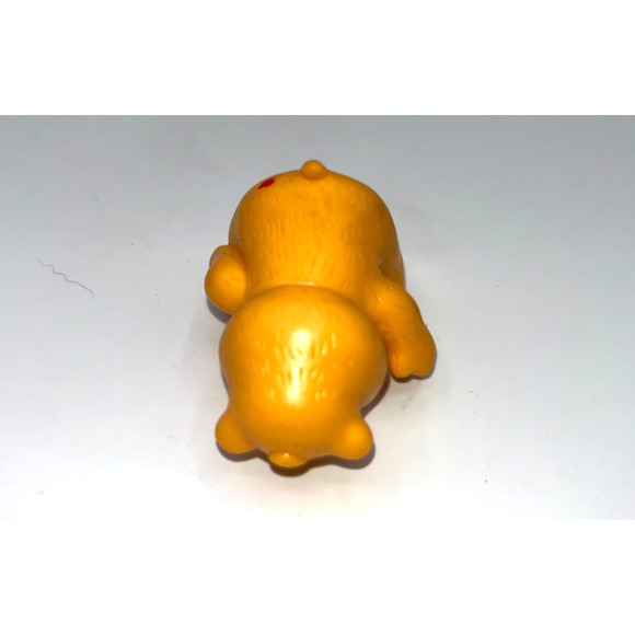 Vintage Orange Friendship Bear Care Bea Yellow Flowers Cake Topper Cupcake Top - Picture 6 of 7
